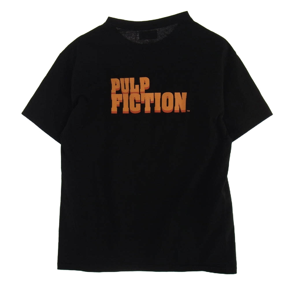 WACKO MARIA ワコマリア PF-WM-TEE07 × PULP FICTION CREW NECK T-SHIRT TYPE5 パルプフィクション Tシャツ ブラック系 L【極上美品】【中古】