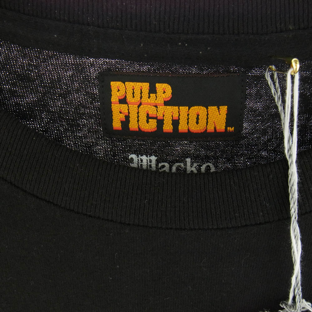 WACKO MARIA ワコマリア PF-WM-TEE07 × PULP FICTION CREW NECK T-SHIRT TYPE5 パルプフィクション Tシャツ ブラック系 L【極上美品】【中古】