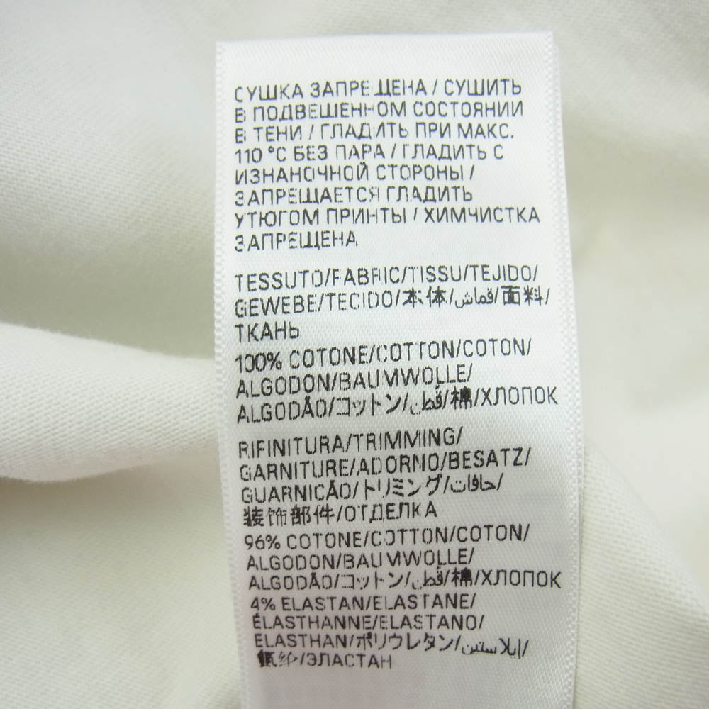 BALENCIAGA バレンシアガ 23SS 739784 DIY COLLEGE TEE カレッジロゴプリント ダメージ加工 半袖 Tシャツ ホワイト系 XS【中古】