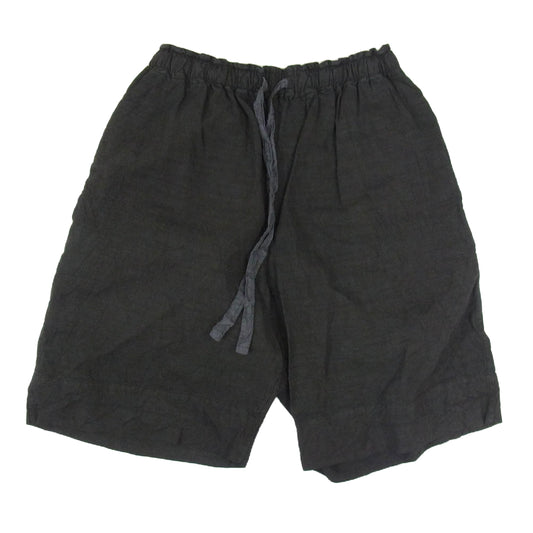 シェヴィダレンク 元CASEY VIDALENC ケイシーヴィダレンク ドローストリング リネン ハーフパンツ ショーツ ブラック系 3【中古】