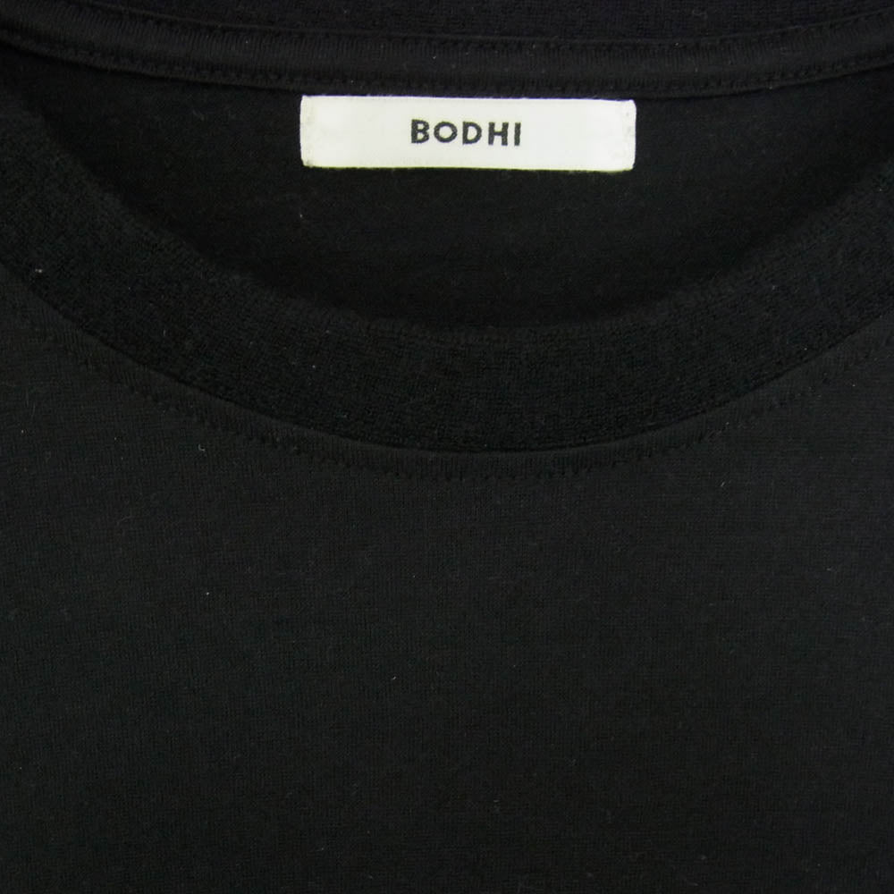 ボーディ BD10006 CASHMERE100 TEE カシミヤ カシミア クルーネック 無地 半袖 Tシャツ ブラック系 2【中古】