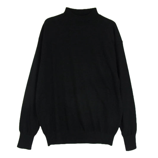 ボーディ 24AW BD24AW-YS001 for Y. & SONS 別注 SUPER LIGHT MOCK カシミヤ100％ スーパーライト ハイゲージ モックネック  長袖 ニットソー ブラック系 1【中古】