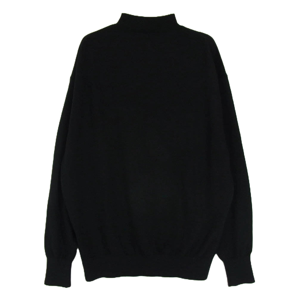 ボーディ 24AW BD24AW-YS001 for Y. & SONS 別注 SUPER LIGHT MOCK カシミヤ100％ スーパーライト ハイゲージ モックネック  長袖 ニットソー ブラック系 1【中古】