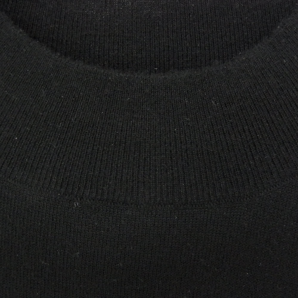 ボーディ 24AW BD24AW-YS001 for Y. & SONS 別注 SUPER LIGHT MOCK カシミヤ100％ スーパーライト ハイゲージ モックネック  長袖 ニットソー ブラック系 1【中古】