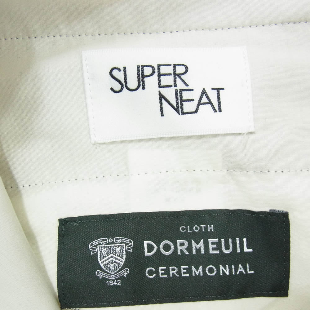 ニート DORMEUIL TECH STANDARD ドーメル社製コート生地 ウール100％ スラックスパンツ ブラック系 46【中古】