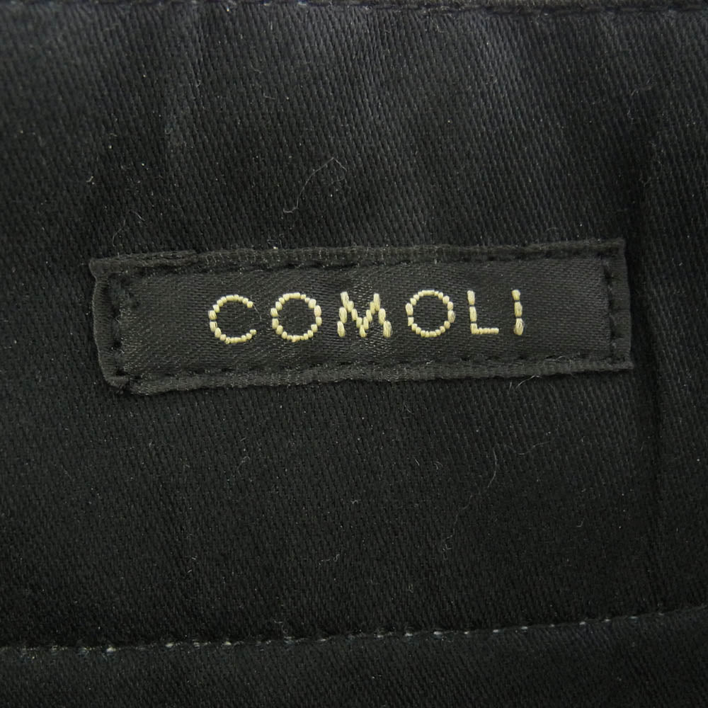COMOLI コモリ 24SS Z01-03017 POST WORK TWILL PANTS ポスト ワークツイル パンツ ブラック系 2【中古】