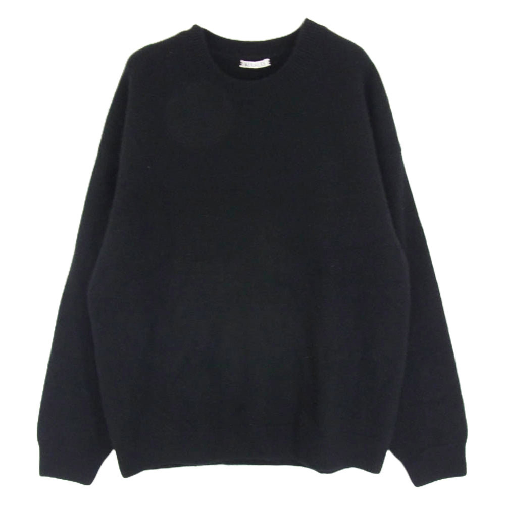 AURALEE オーラリー 20AW A20AP02BC BABY CASHMERE KNIT P/O ベビーカシミヤ ニット プルオーバー セーター ブラック系 3【中古】