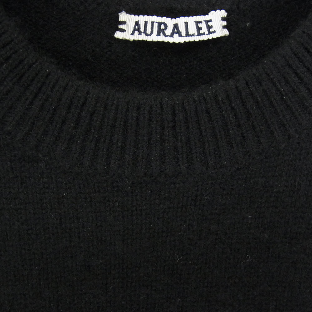 AURALEE オーラリー 20AW A20AP02BC BABY CASHMERE KNIT P/O ベビーカシミヤ ニット プルオーバー セーター ブラック系 3【中古】