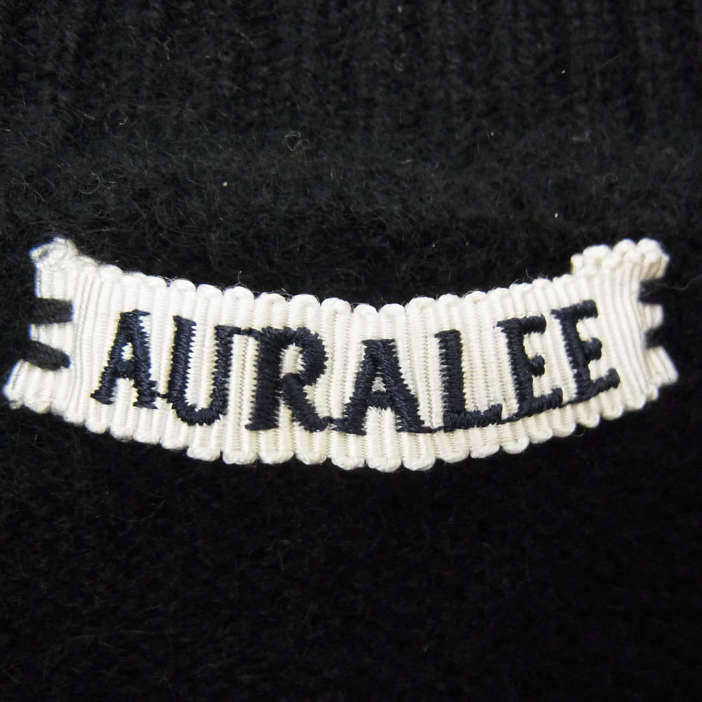 AURALEE オーラリー 20AW A20AP02BC BABY CASHMERE KNIT P/O ベビーカシミヤ ニット プルオーバー セーター ブラック系 3【中古】