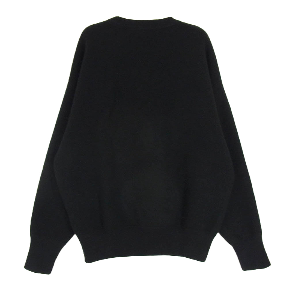 ボーディ 24AW BD24AW-HW001 HEAVYWEIGHT CREW カシミヤ100％ ヘビーウェイト クルーネック ニット セーター プルオーバー ブラック系 2【中古】