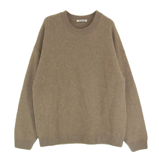 AURALEE オーラリー 24AW A24AP02BC BABY CASHMERE KNIT P/O ベビーカシミヤ ニット プルオーバー セーター ブラウン系 3【中古】