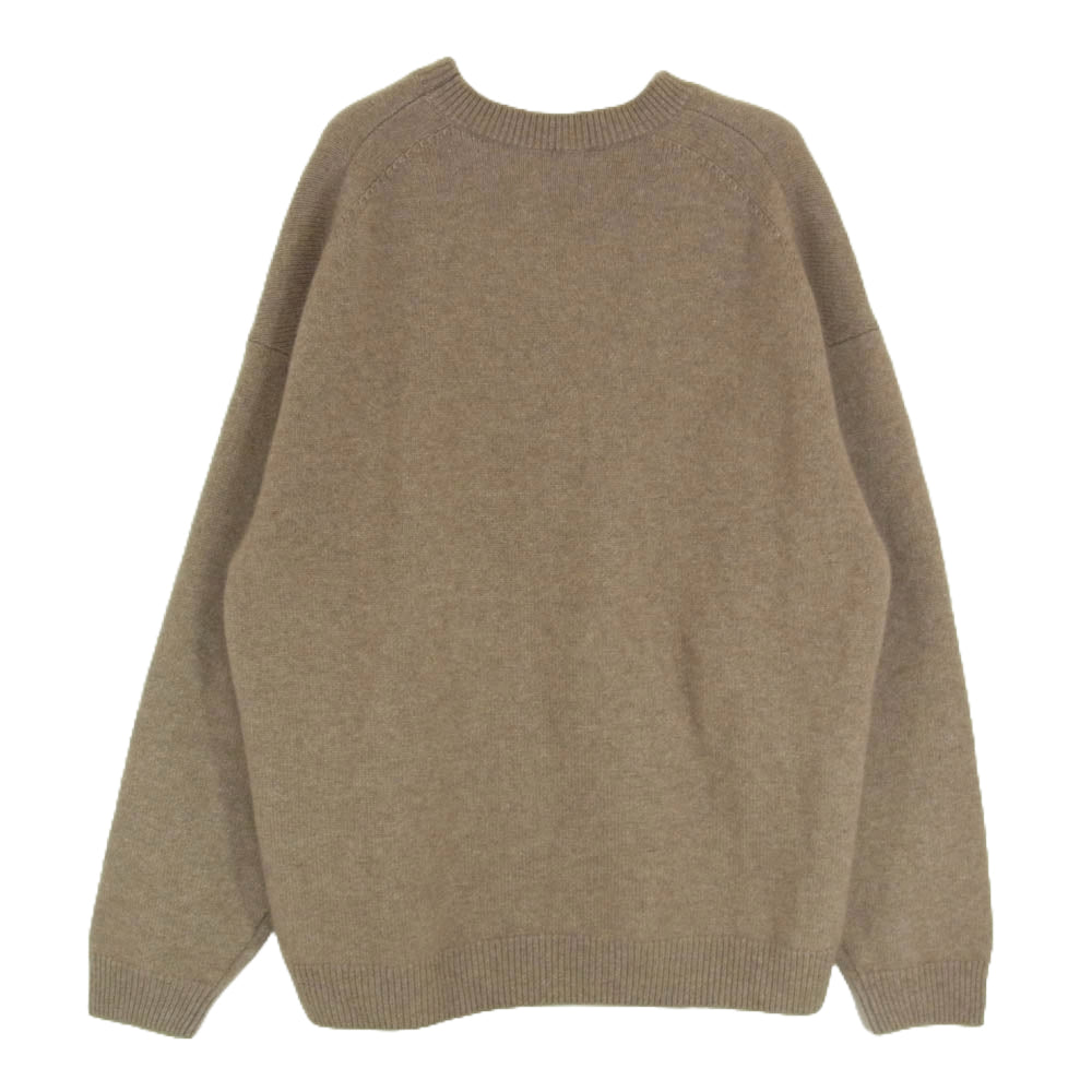 AURALEE オーラリー 24AW A24AP02BC BABY CASHMERE KNIT P/O ベビーカシミヤ ニット プルオーバー セーター ブラウン系 3【中古】
