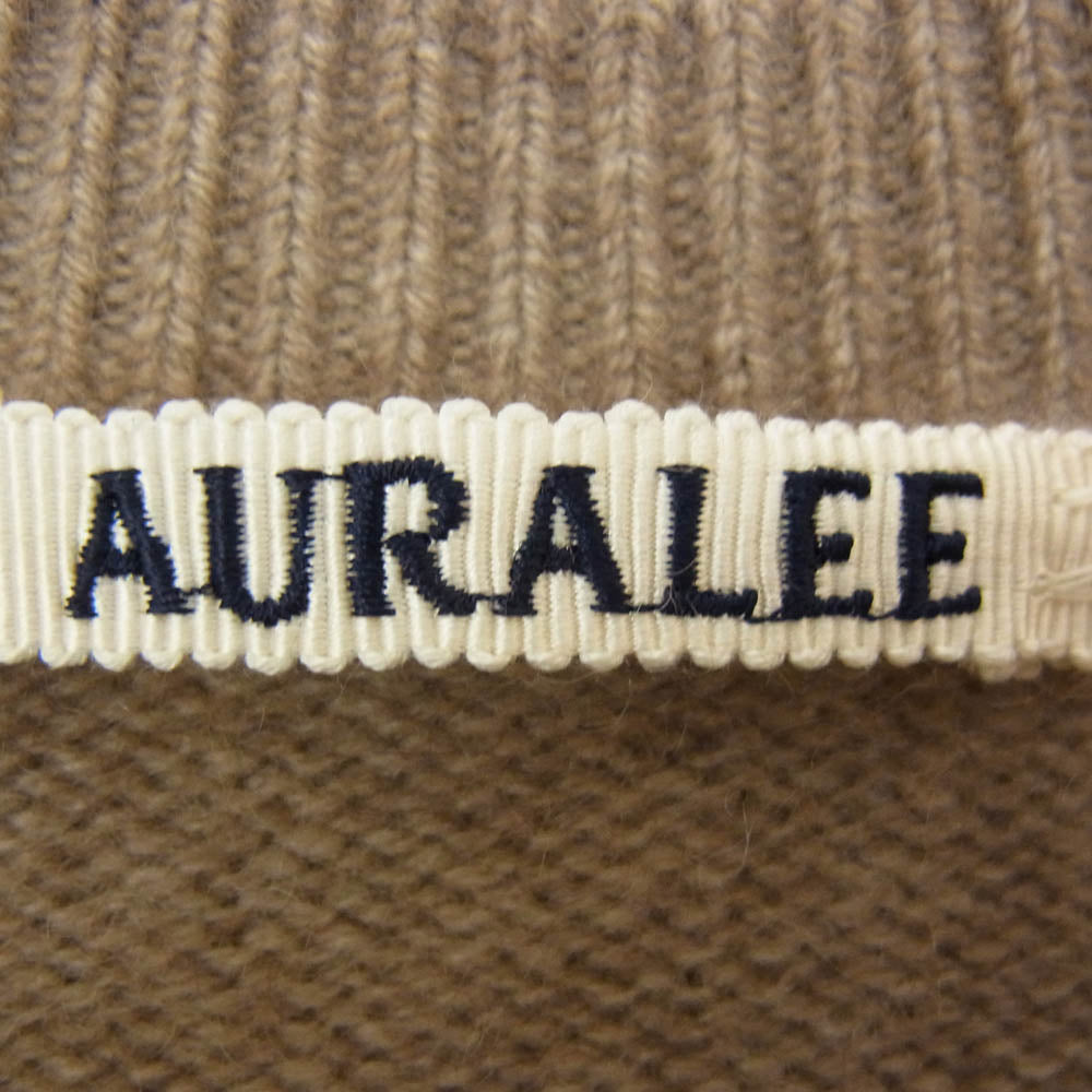 AURALEE オーラリー 24AW A24AP02BC BABY CASHMERE KNIT P/O ベビーカシミヤ ニット プルオーバー セーター ブラウン系 3【中古】