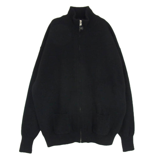 ヘリル 23AW 23-080-HL-8070-3 Goldencash Zipup Sweater ゴールデン カシミヤ100％ ジップアップ セーター ドライバーズニット ブラック系 5【中古】