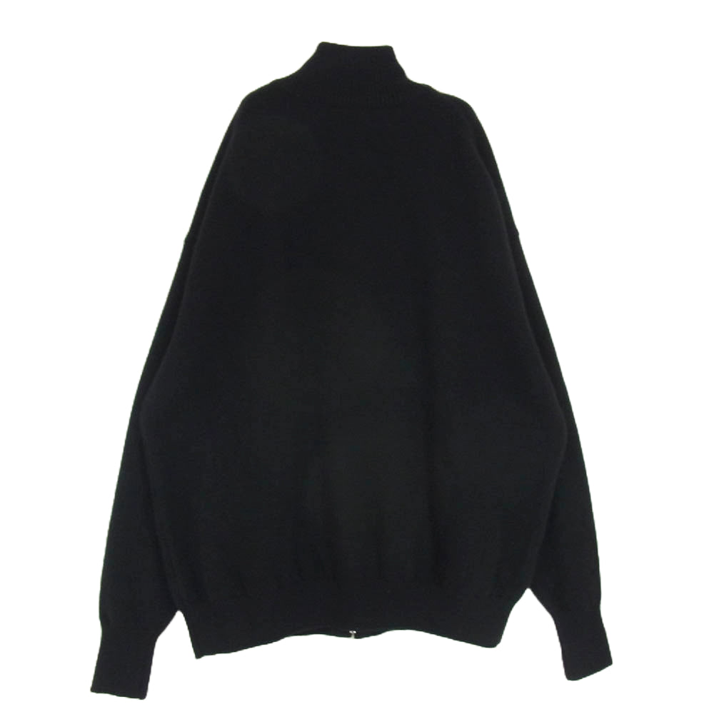 ヘリル 23AW 23-080-HL-8070-3 Goldencash Zipup Sweater ゴールデン カシミヤ100％ ジップアップ セーター ドライバーズニット ブラック系 5【中古】