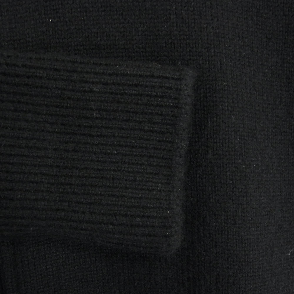 ヘリル 23AW 23-080-HL-8070-3 Goldencash Zipup Sweater ゴールデン カシミヤ100％ ジップアップ セーター ドライバーズニット ブラック系 5【中古】