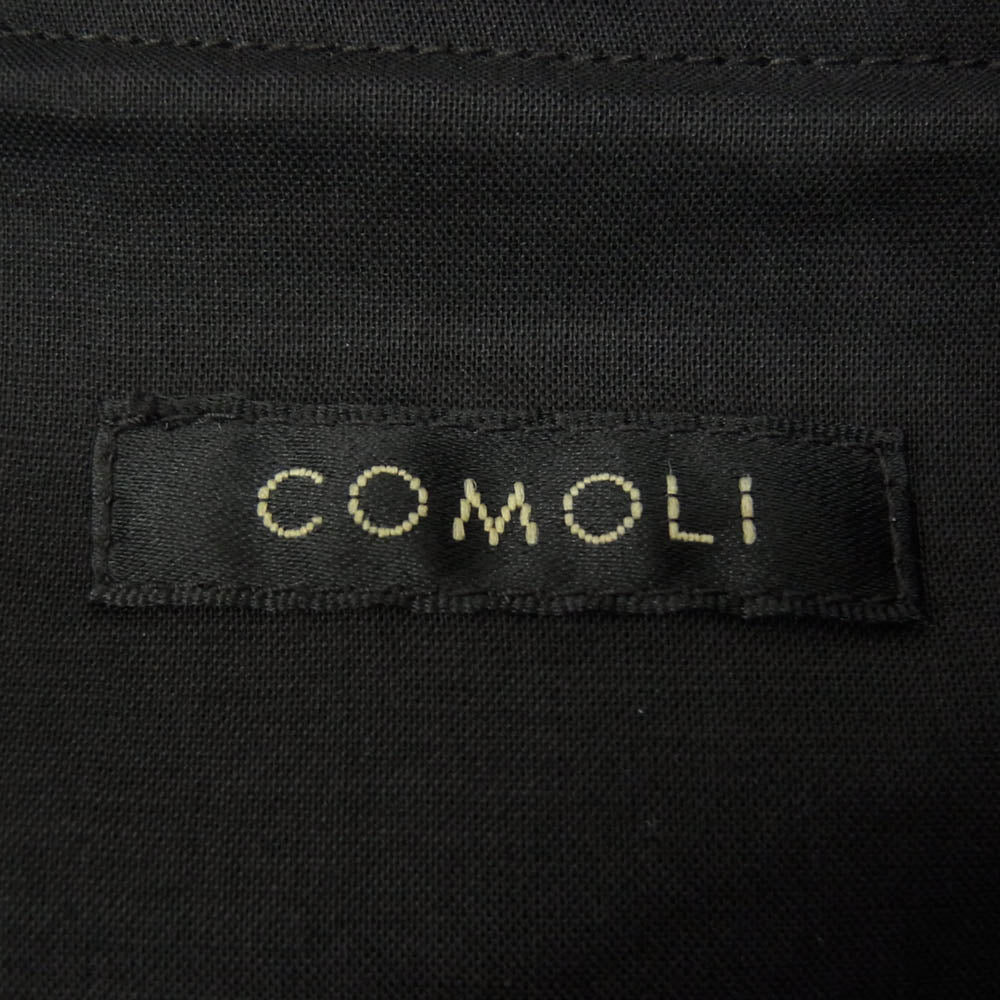 COMOLI コモリ 23SS X01-01023 リネンWクロス ジップ ブルゾン ブラック系 1【中古】