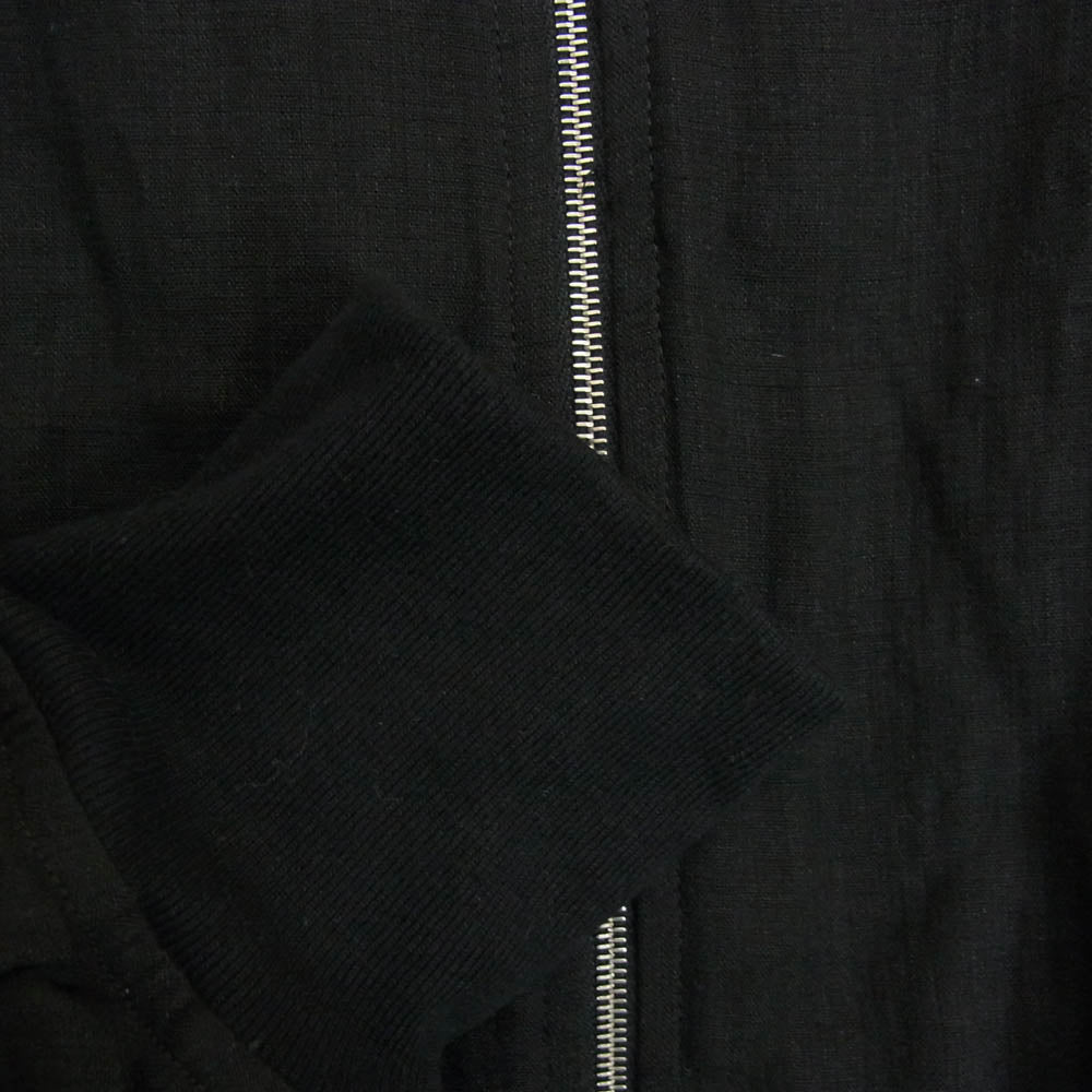 COMOLI コモリ 23SS X01-01023 リネンWクロス ジップ ブルゾン ブラック系 1【中古】