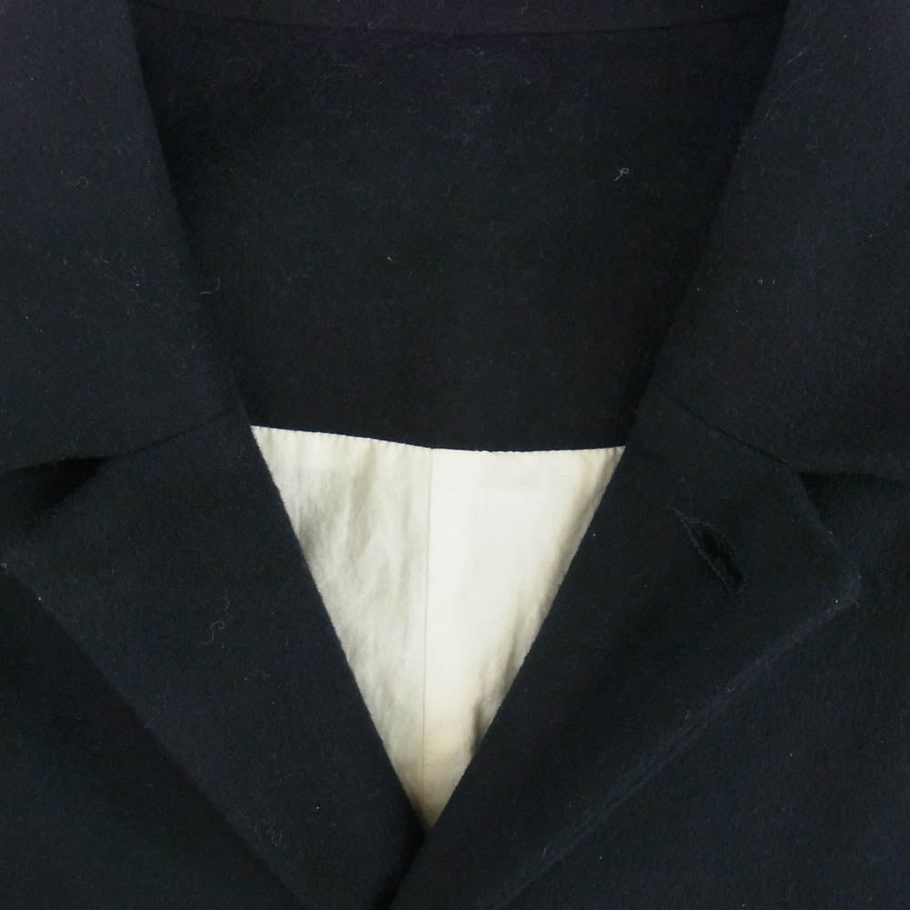 エヴァンキノリ USA製 Brushed Cashmere BIG COAT カシミヤ混 ビッグ コート ダークネイビー系 S【中古】