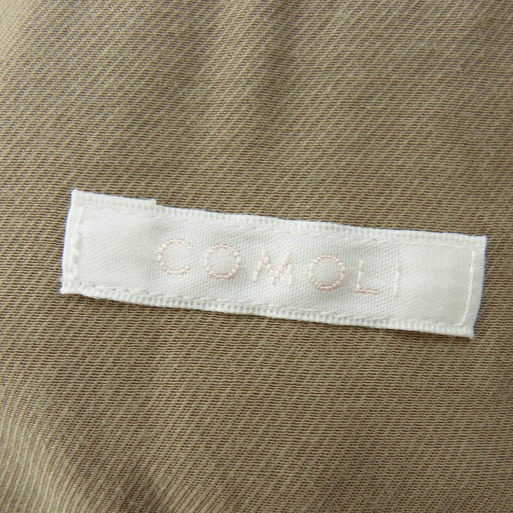 COMOLI コモリ 24AW A03-04002 コットンギャバ バルカラー コート ライトブラウン系 1【中古】