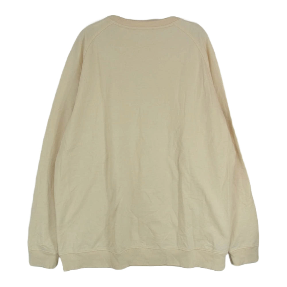 COMOLI コモリ 19SS P01-05002 シルク混 クルーネック ロングスリーブ 長袖 Tシャツ ロンT カットソー ベージュ系 3【中古】