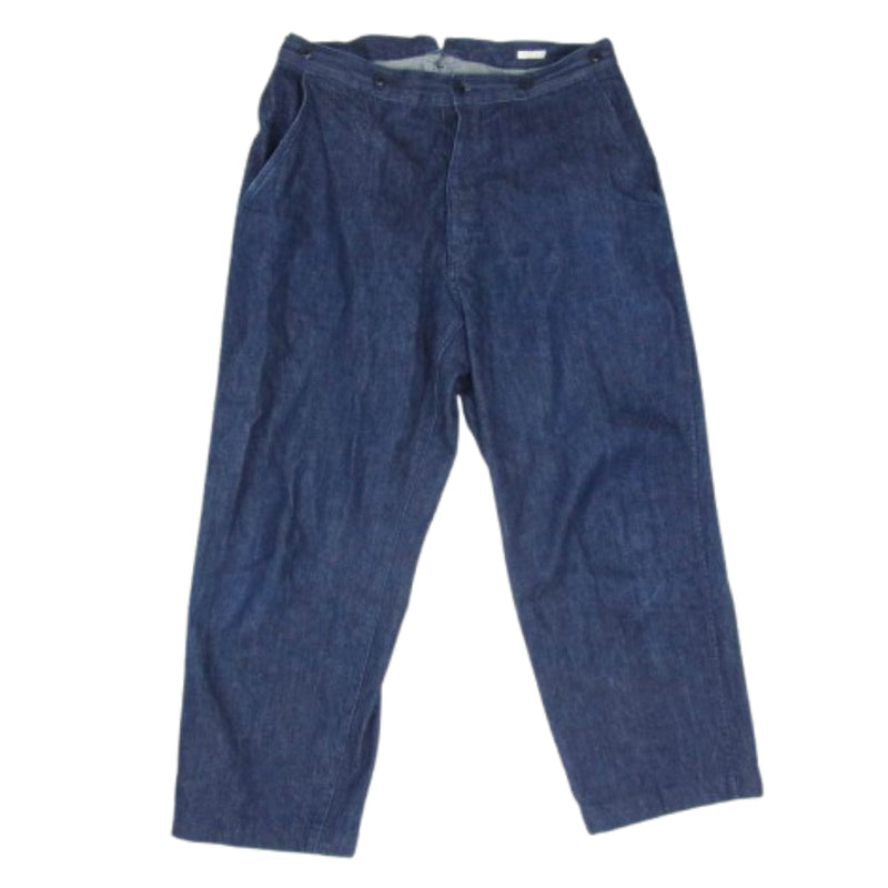 COMOLI コモリ 19SS P01-03003 シンチバック インディゴ デニム パンツ インディゴブルー系 2【中古】