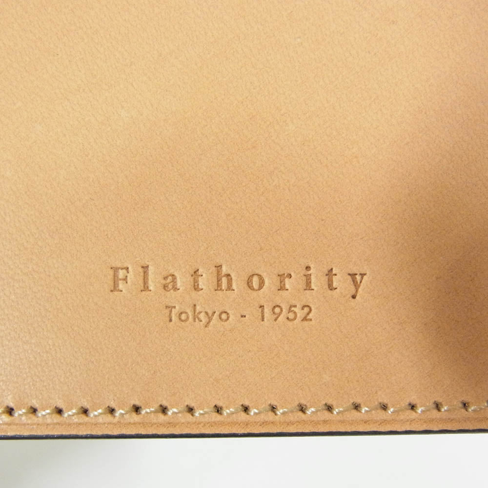 フラソリティ FM704 Business card case ビジネス カードケース 名刺入れ レザー 水染め オイルコードバン ブルー系【新古品】【未使用】【中古】