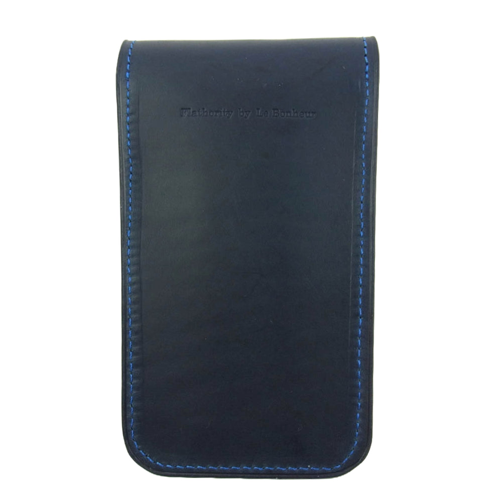 フラソリティ FB-502 FlaBonheu Pencase 03 フラボナ レザー ペンケース 三本挿し ブラック系 ネイビー系【中古】