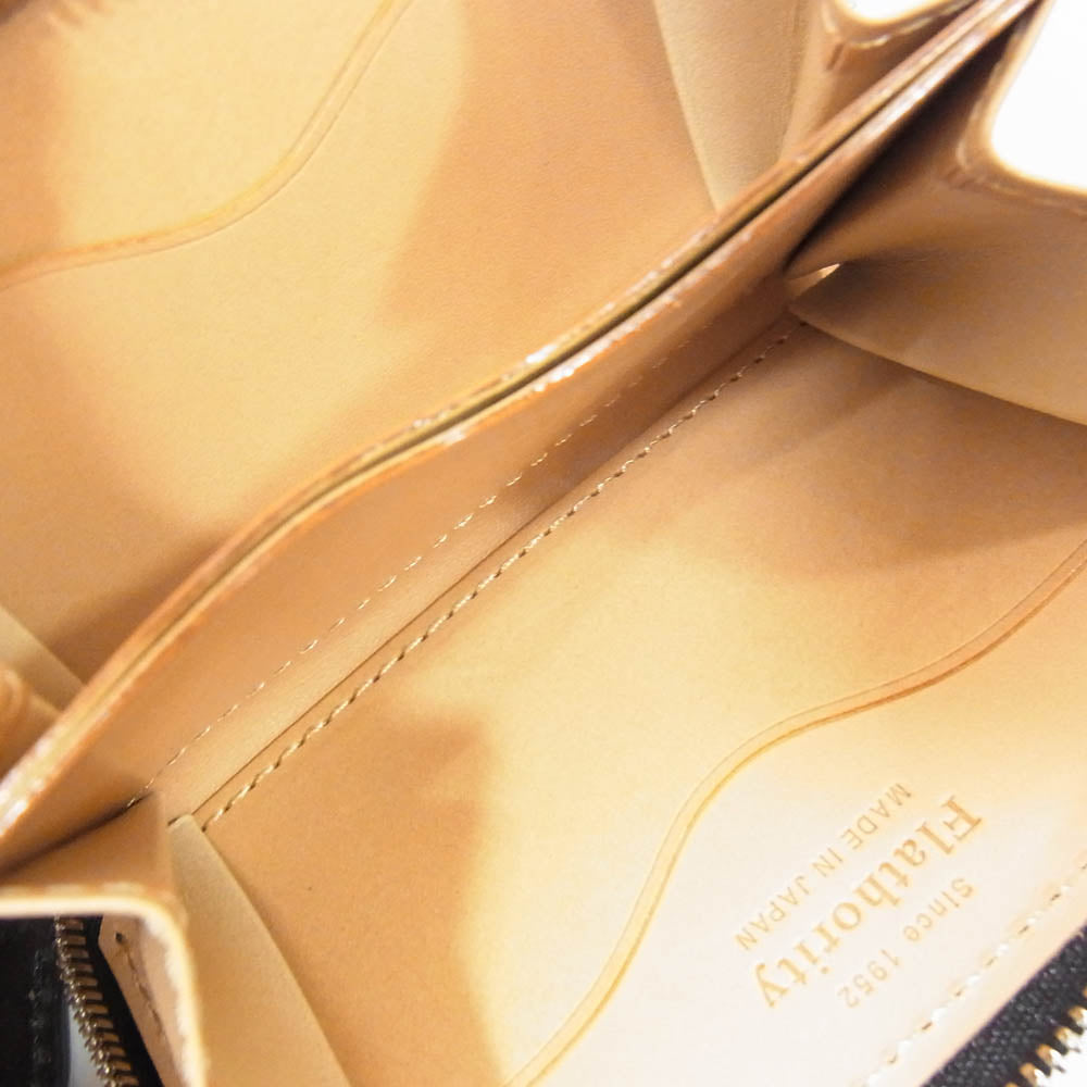 フラソリティ FM711 Coincase 水染 オイルコードバン レザー ラウンドジップ 財布 サイフ ミニウォレット コインケース ブラック系【新古品】【未使用】【中古】