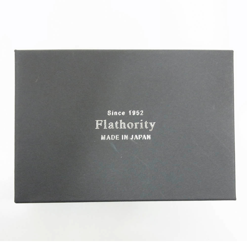 フラソリティ FM711 Coincase 水染 オイルコードバン レザー ラウンドジップ 財布 サイフ ミニウォレット コインケース ブラック系【新古品】【未使用】【中古】