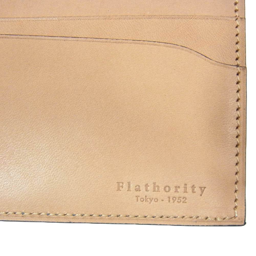 フラソリティ FM701 Long Wallet レザー 水染め オイルコードバン 二つ折り 長財布 ロング ウォレット ブルー系【中古】