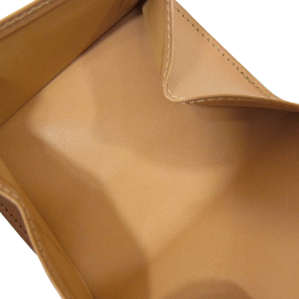 フラソリティ FS710 Trifold wallet シェルコードバン 三つ折り 財布 サイフ ウォレット ネイビー系【美品】【中古】