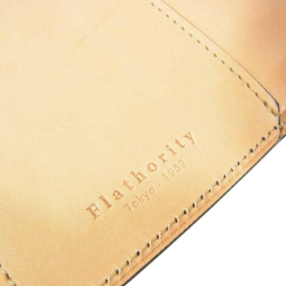 フラソリティ FS710 Trifold wallet シェルコードバン 三つ折り 財布 サイフ ウォレット ネイビー系【美品】【中古】