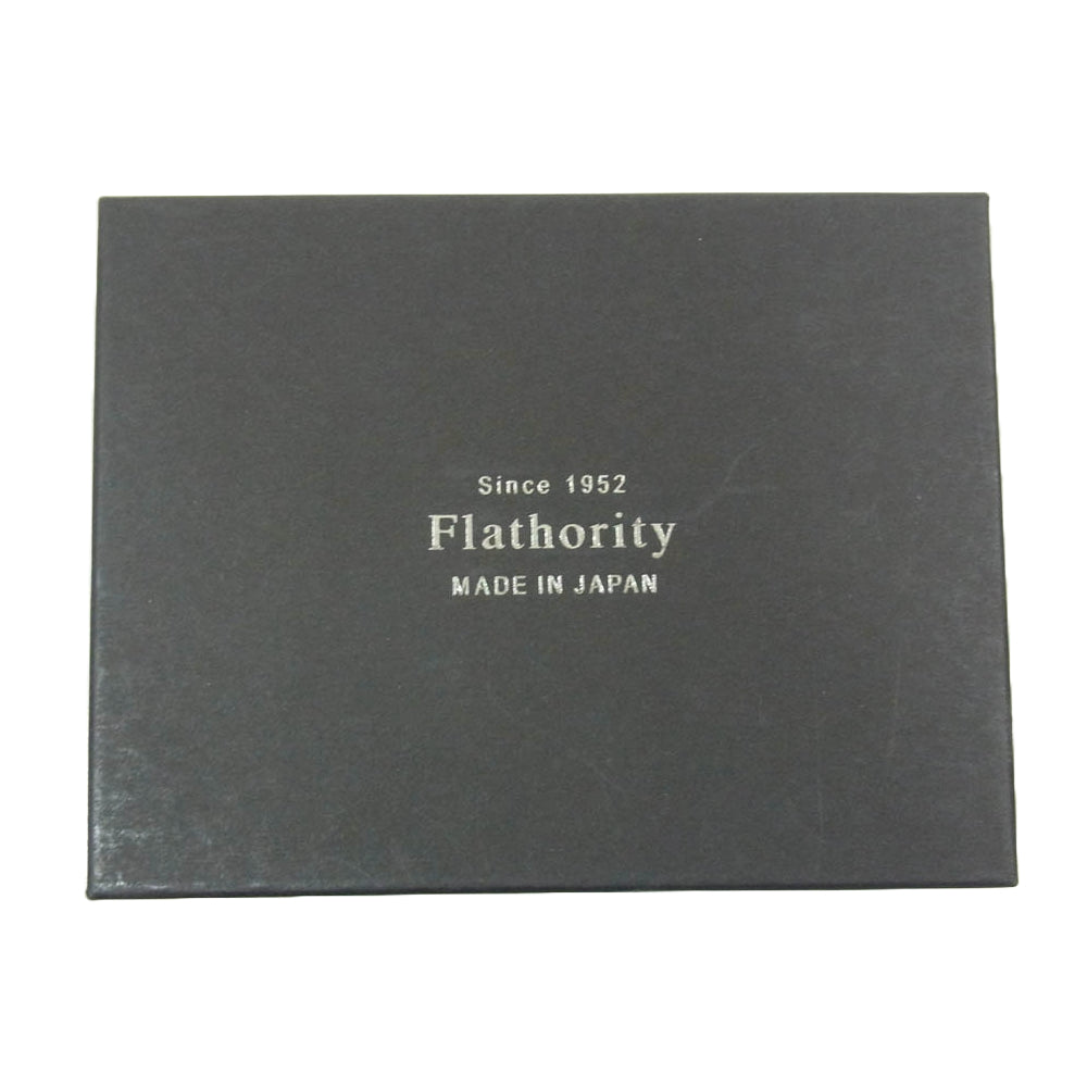 フラソリティ FS710 Trifold wallet シェルコードバン 三つ折り 財布 サイフ ウォレット ネイビー系【美品】【中古】