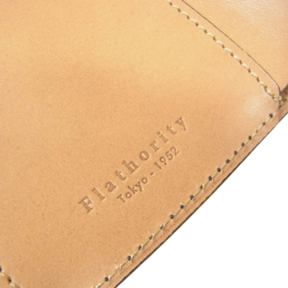 フラソリティ FM710 Tri-Fold Wallet 水染 オイルコードバン レザー 三つ折り 財布 サイフ ミニウォレット ブラック系【新古品】【未使用】【中古】