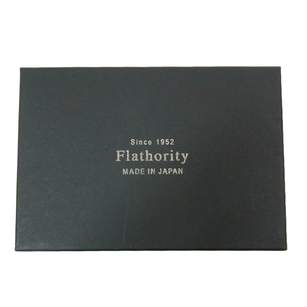 フラソリティ FM710 Tri-Fold Wallet 水染 オイルコードバン レザー 三つ折り 財布 サイフ ミニウォレット ブラック系【新古品】【未使用】【中古】