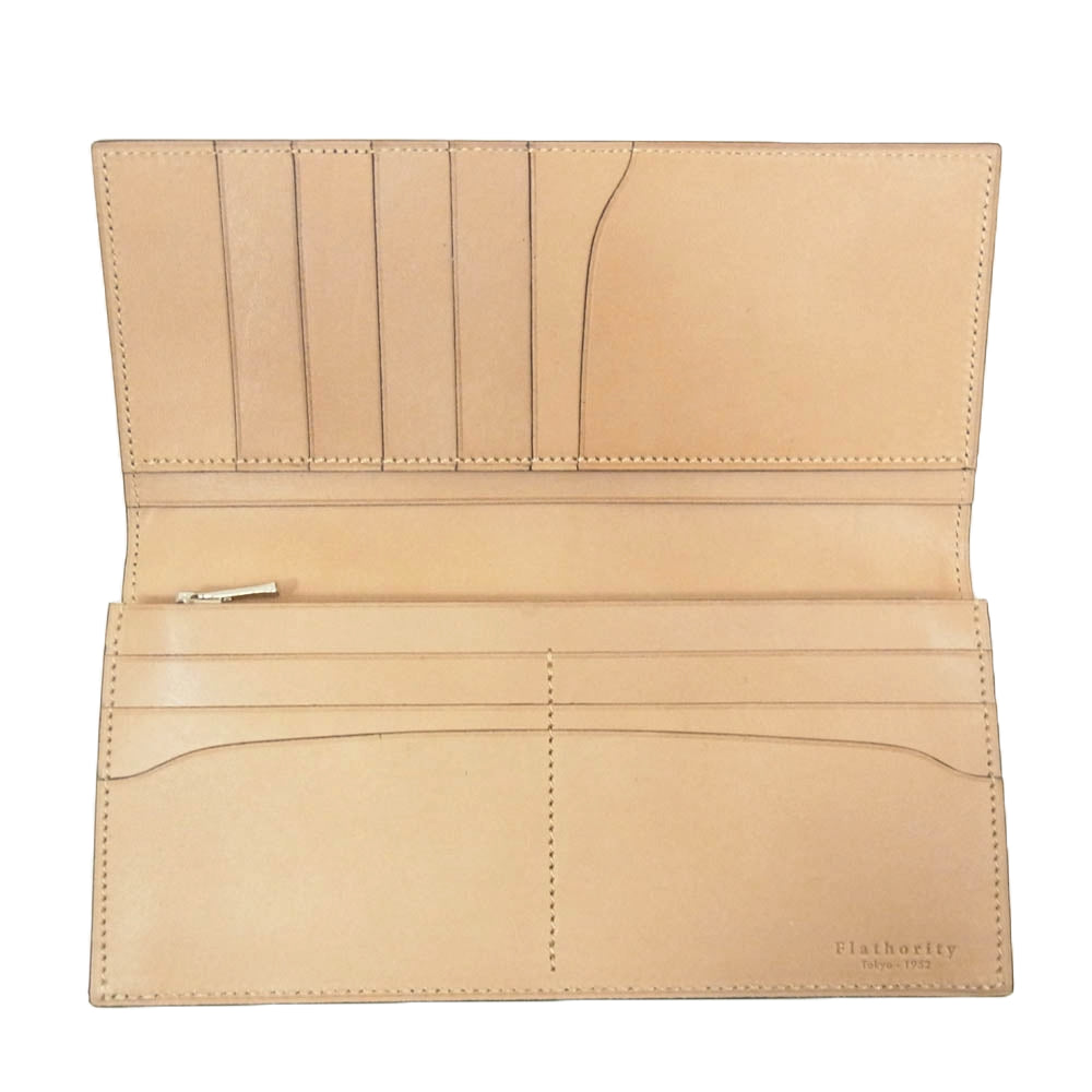 フラソリティ FM701 Long Wallet レザー 水染め オイルコードバン 二つ折り 長財布 ロング ウォレット ブラック系【新古品】【未使用】【中古】