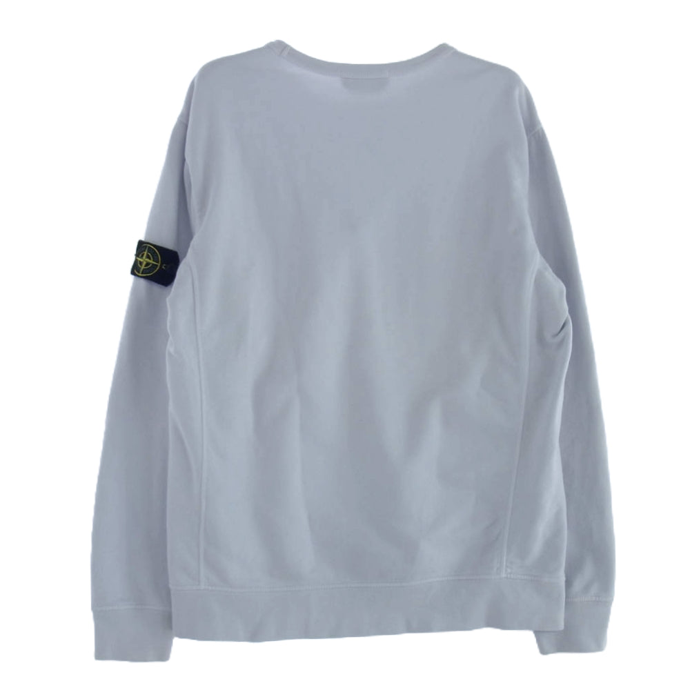 STONE ISLAND ストーンアイランド 691562720 ロゴワッペン クルーネック スウェット トレーナー ホワイト系 XXL【中古】