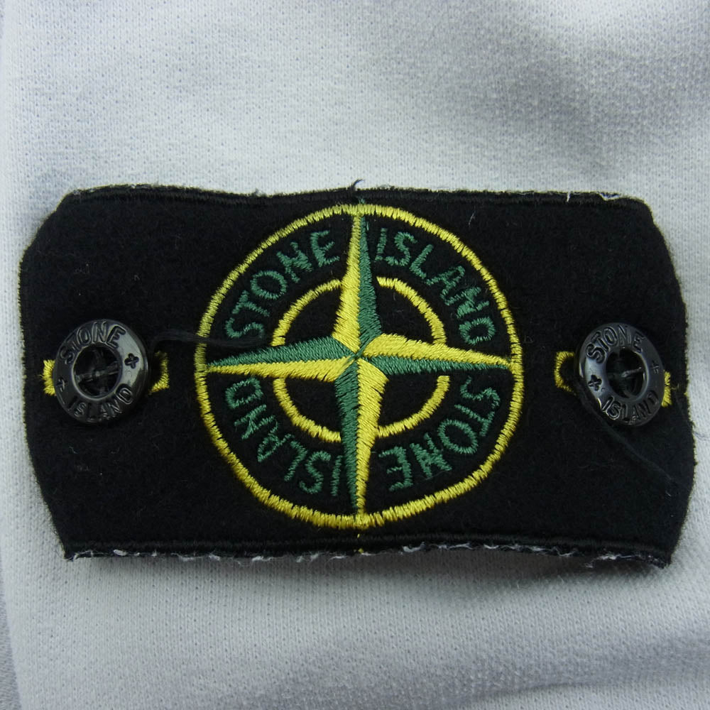 STONE ISLAND ストーンアイランド 691562720 ロゴワッペン クルーネック スウェット トレーナー ホワイト系 XXL【中古】