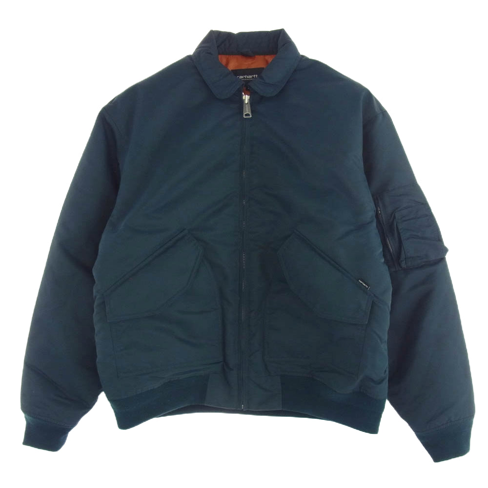 Carhartt カーハート Olten Bomber オルテンボンバー 中綿入り ボンバージャケット ブルゾン ネイビー系 L【中古】