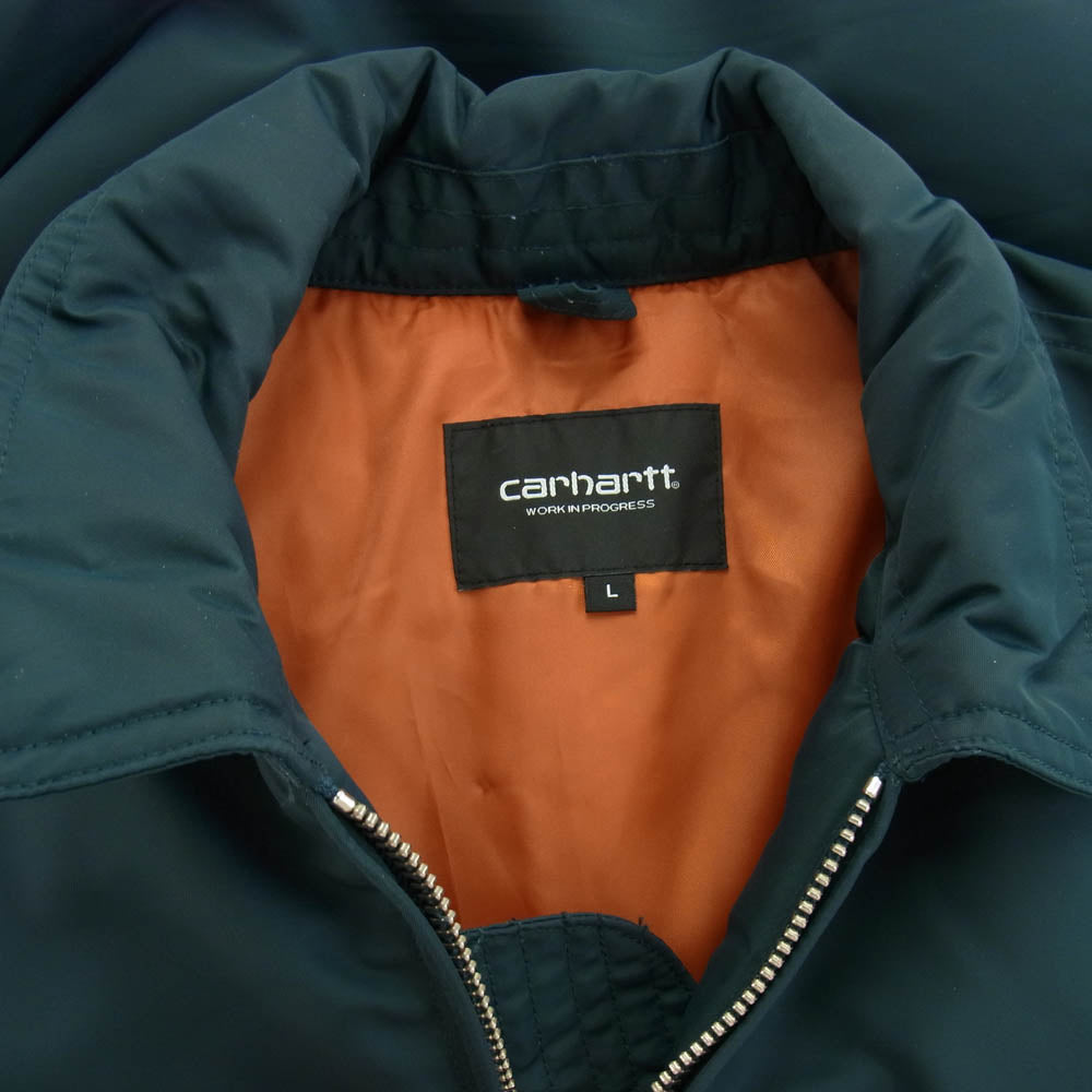 Carhartt カーハート Olten Bomber オルテンボンバー 中綿入り ボンバージャケット ブルゾン ネイビー系 L【中古】