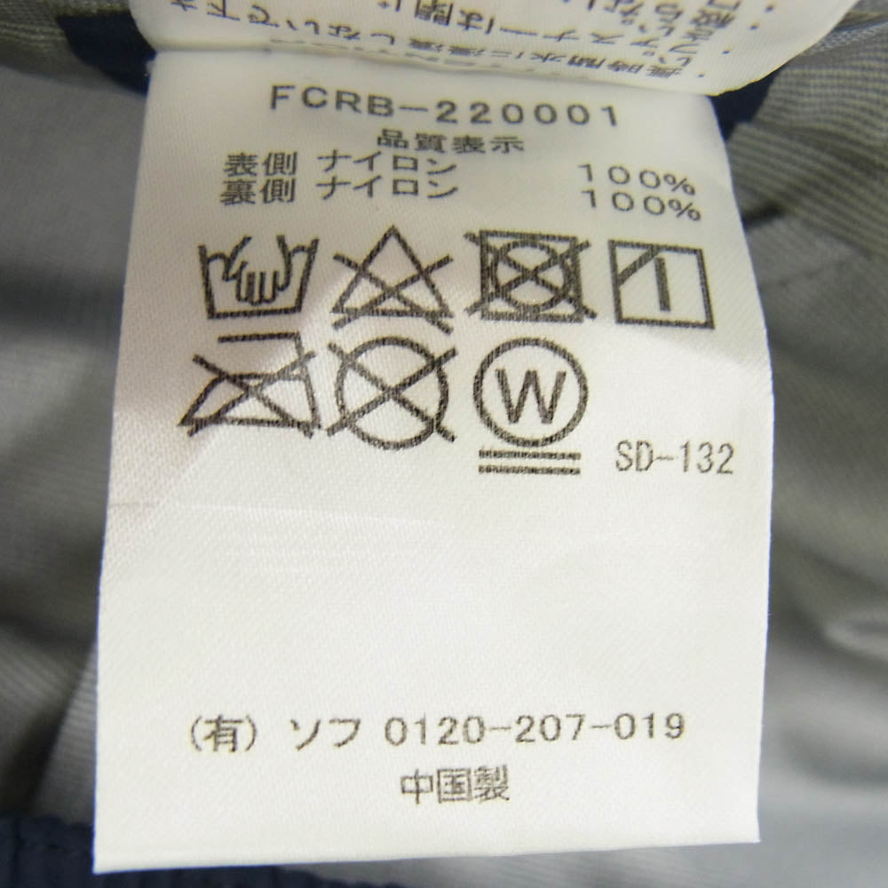 F.C.R.B. エフシーアールビー FCRB-220001 WARM UP PANTS ウォーム アップ ナイロン パンツ ネイビー系 M【中古】