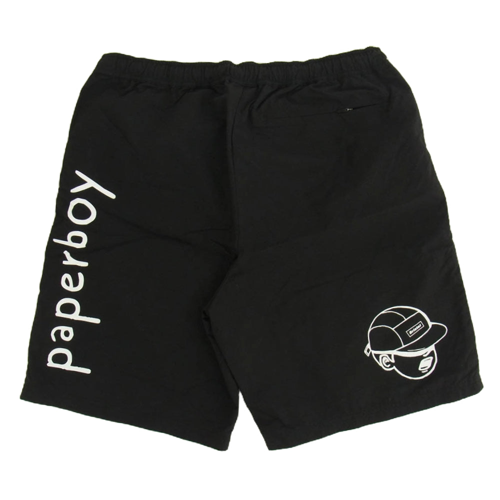 F.C.R.B. エフシーアールビー FCRB-240150 paperboy GAME SHORTS プレイボーイ ゲーム ナイロン ショート パンツ ブラック系 M【中古】