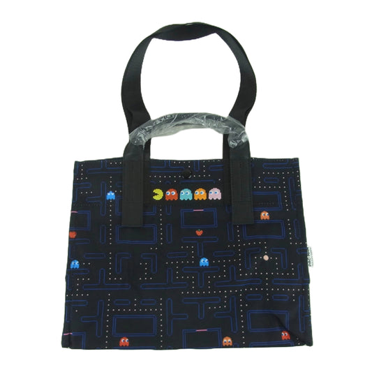イアパピヨネ PAC-MAN パックマン ピクセル トート バッグ ブラック系 ネイビー系【新古品】【未使用】【中古】