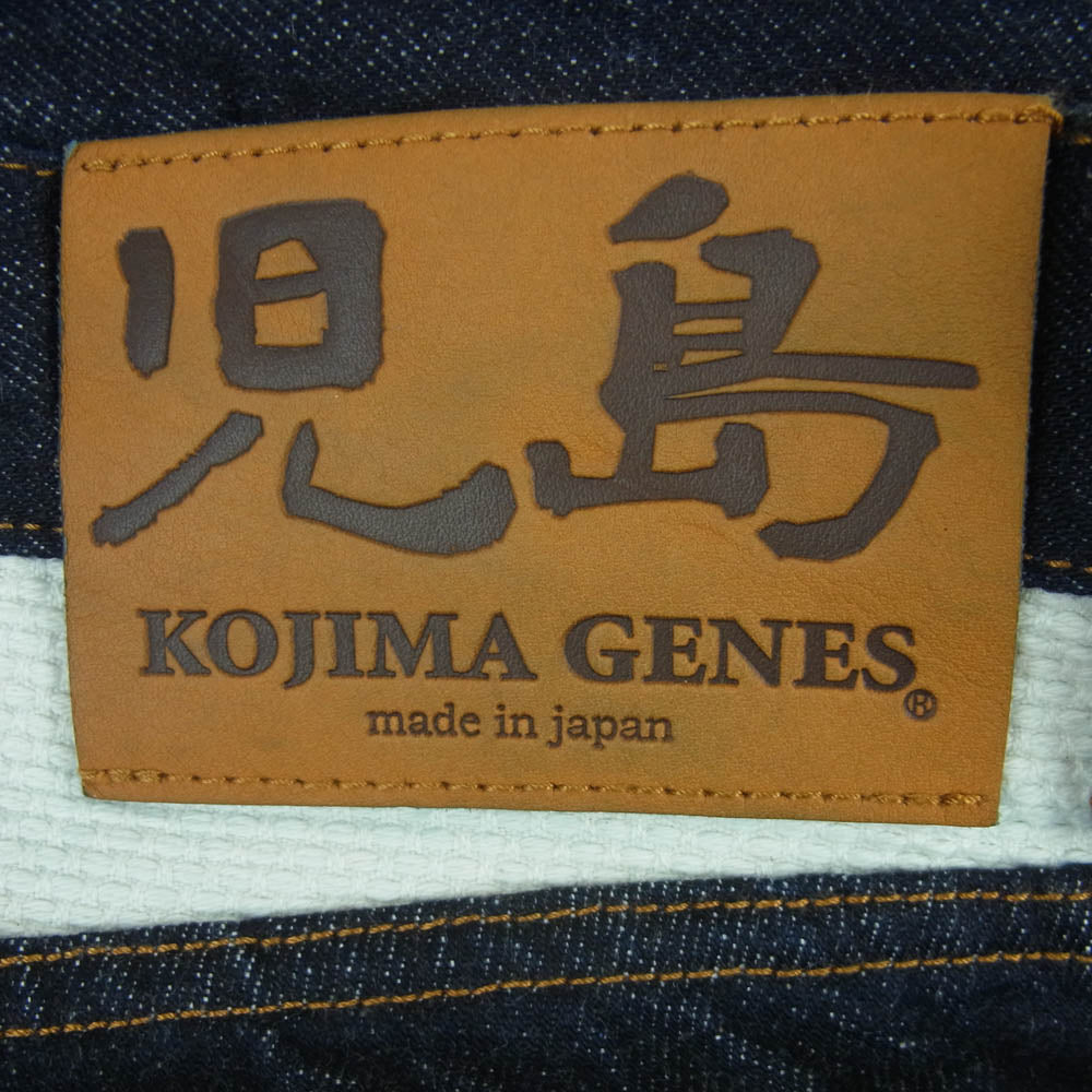 KOJIMA GENES 児島ジーンズ コラボ ジーンズ 帯地 和柄 飛龍 ワンウォッシュ 金襴 桐生 ジュベナイルデリンクエント デニム パンツ インディゴブルー系 34【中古】