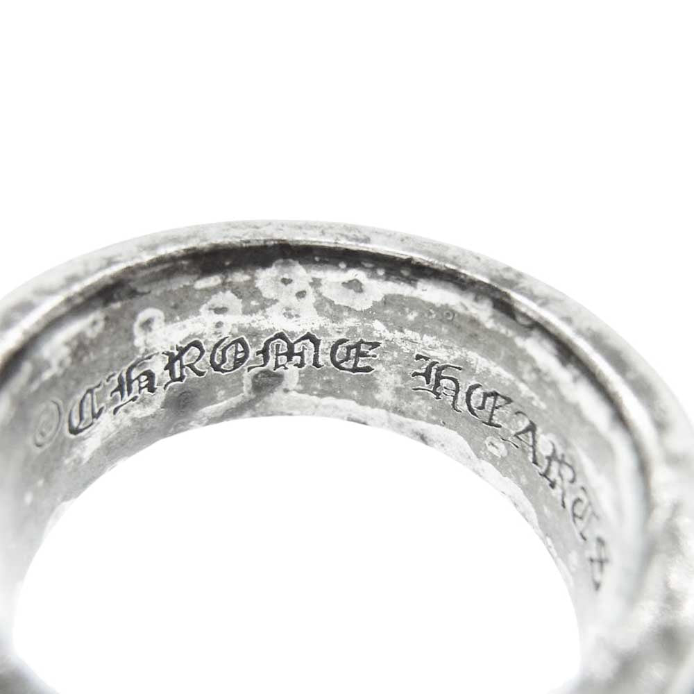 CHROME HEARTS クロムハーツ（原本無） DBL NARROW VINE BAND ダブル ナロー ヴァイン バンド リング シルバー系 19号【中古】