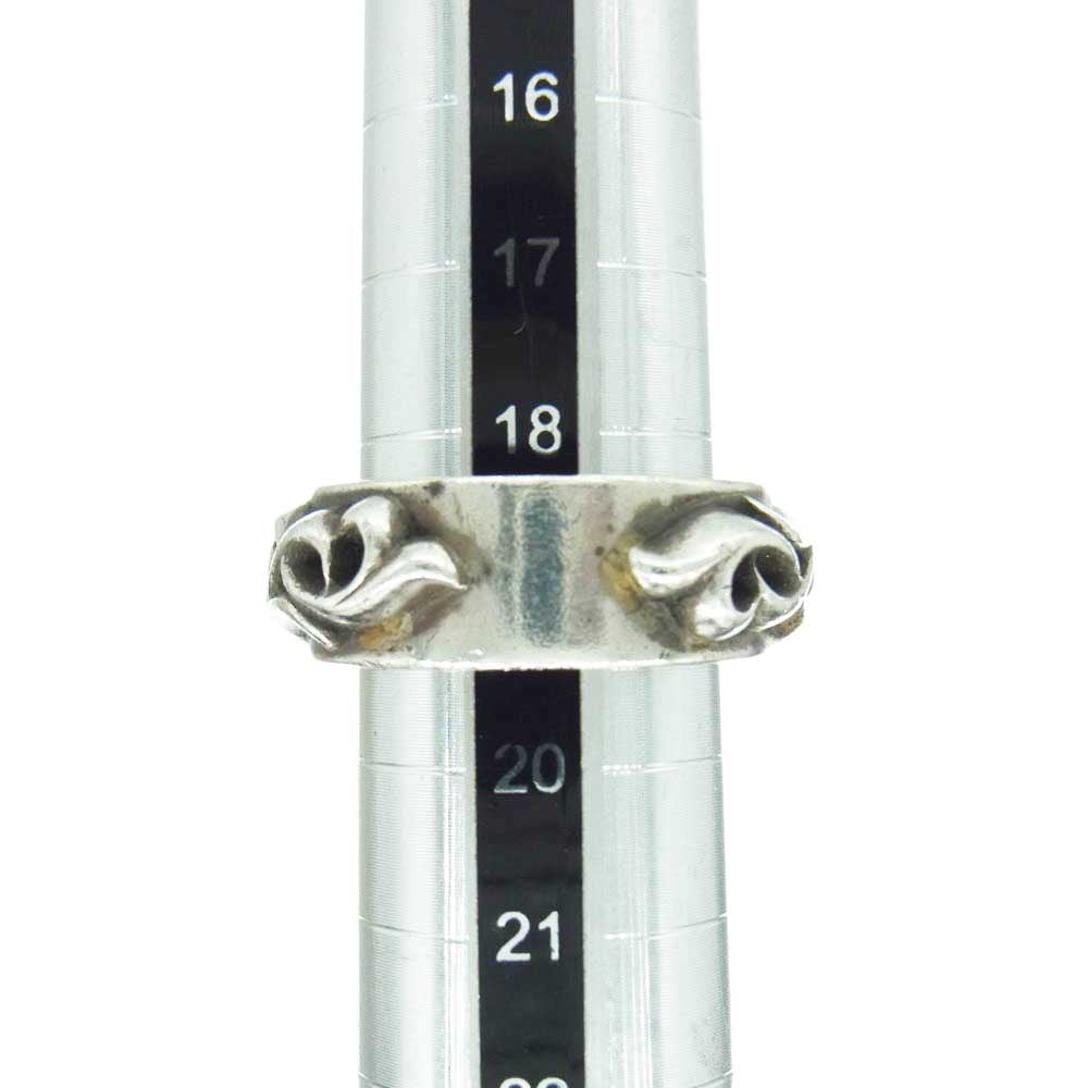 CHROME HEARTS クロムハーツ（原本無） DBL NARROW VINE BAND ダブル ナロー ヴァイン バンド リング シルバー系 19号【中古】