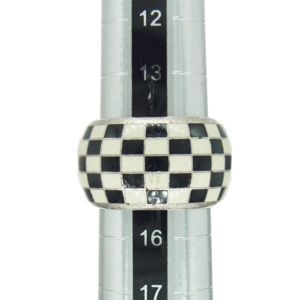 Justin Davis ジャスティンデイビス SRJ250 ARCADIA アルカディア リング チェック シルバー系 15号【中古】