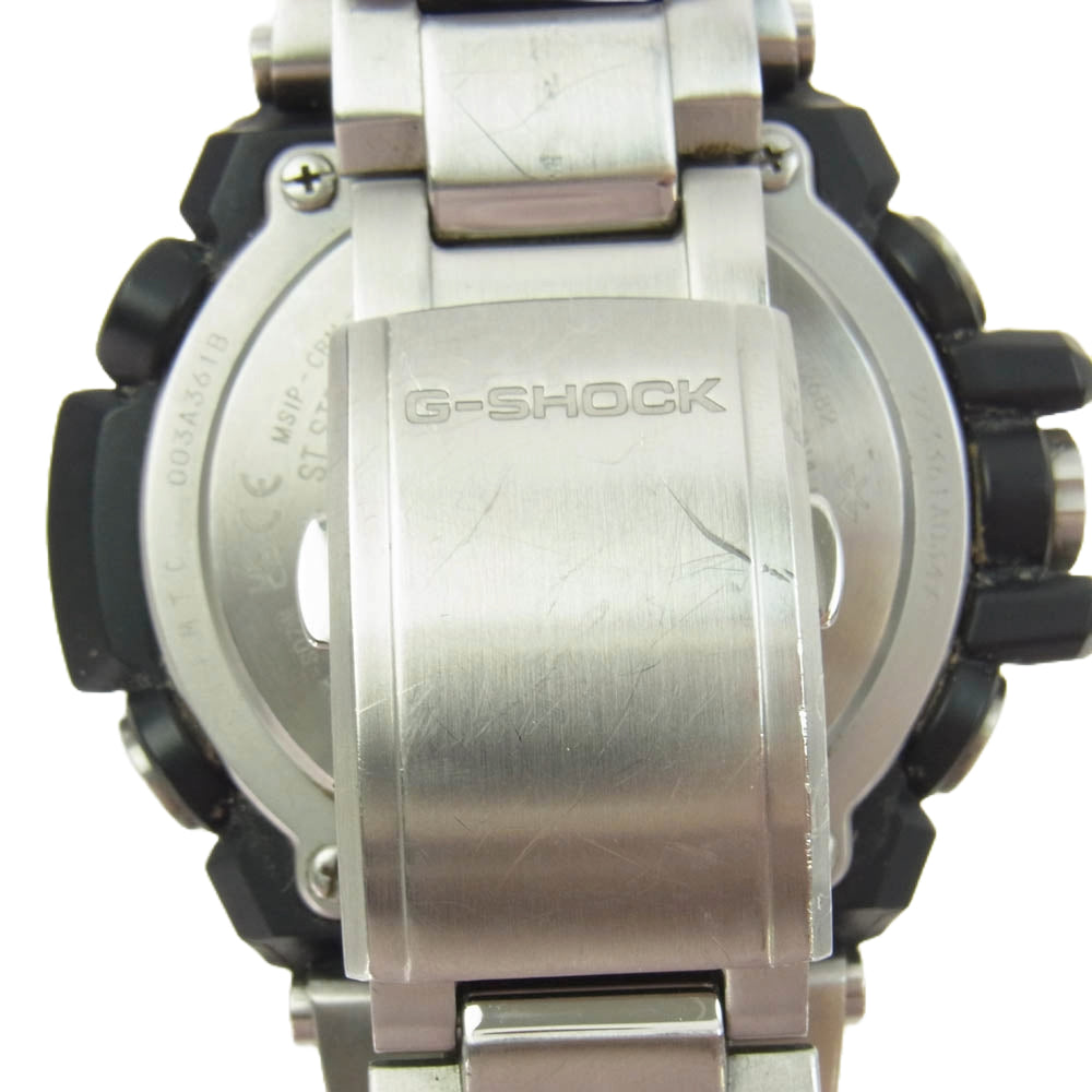 CASIO G-SHOCK カシオ ジーショック GST-B100-1AJF GST-B100 Series G-STEEL タフソーラー クロノグラフ アナログ 腕時計 シルバー系【中古】