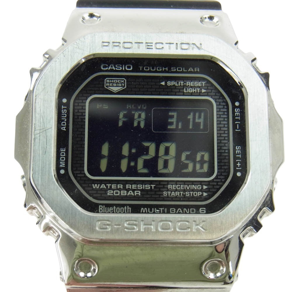 CASIO G-SHOCK カシオ ジーショック GMW-B5000-1JF 5000 SERIES FULL METAL フルメタルシリーズ デジタル 腕時計 Bluetooth シルバー系 ブラック系【中古】